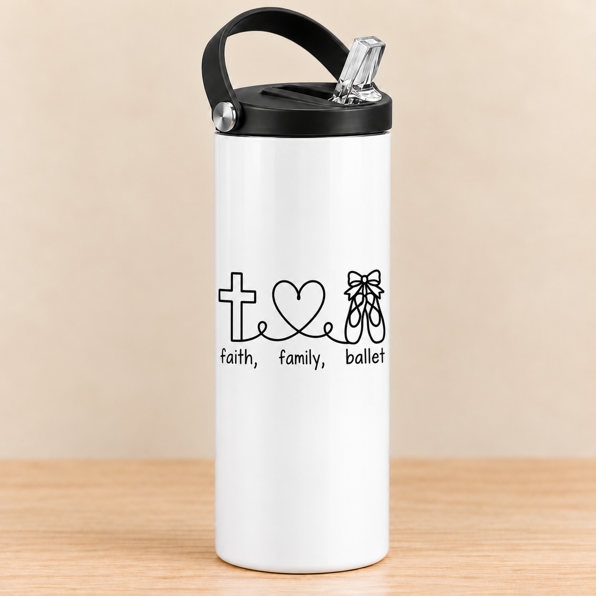 Faith Family Ballet — 20 oz Sports Bottle