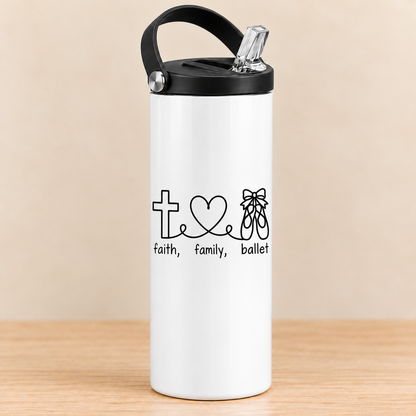 Faith Family Ballet — 20 oz Sports Bottle