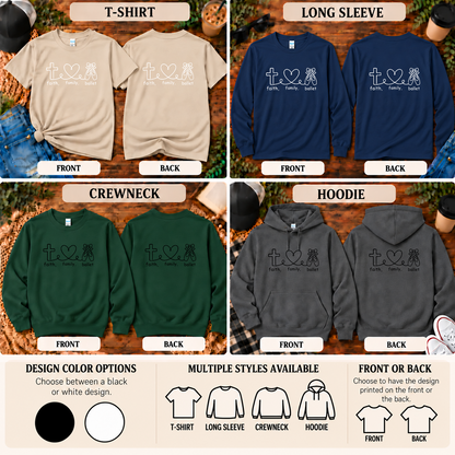 Faith Family Ballet | Christian Dance T-Shirt, Long Sleeve, Crewneck & Hoodie