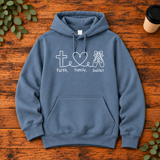 Faith Family Ballet | Christian Dance T-Shirt, Long Sleeve, Crewneck & Hoodie