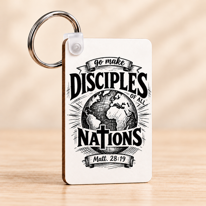 Go Make Disciples of All Nations — Rectangle Keychain