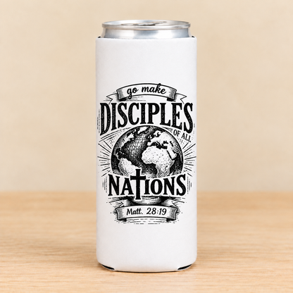 Go Make Disciples of All Nations — Slim Can Koozie