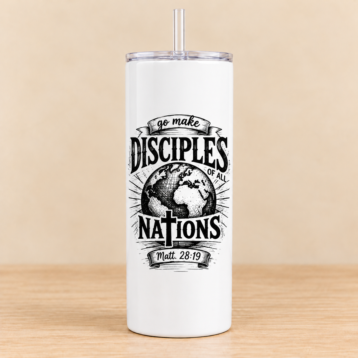 Go Make Disciples of All Nations — 20 oz Skinny Tumbler