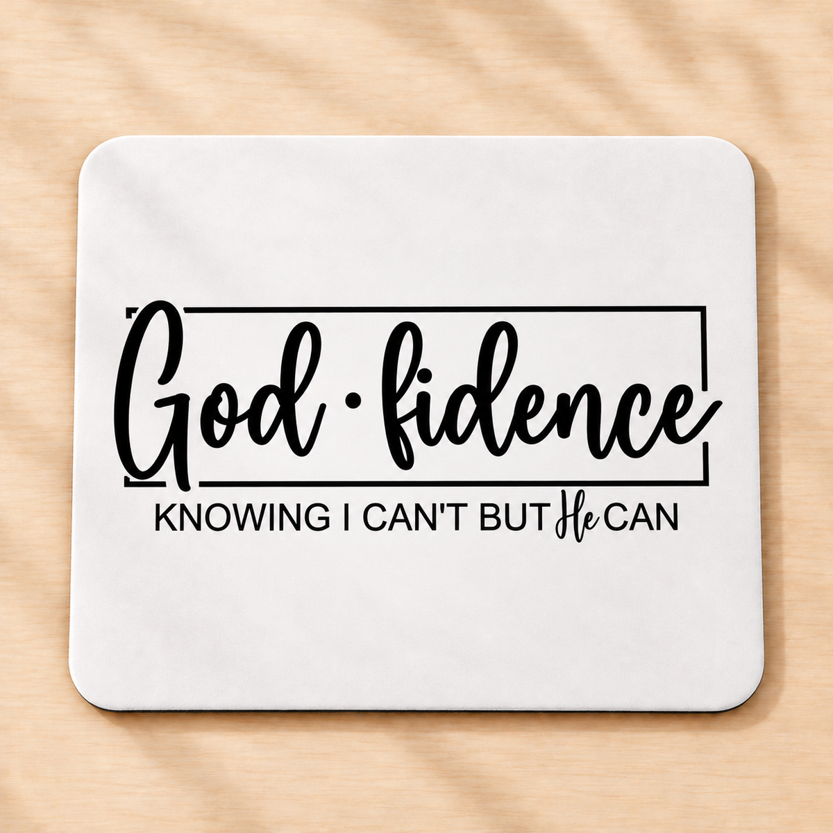 Godfidence — Rectangular Mouse Pad