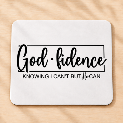 Godfidence — Rectangular Mouse Pad
