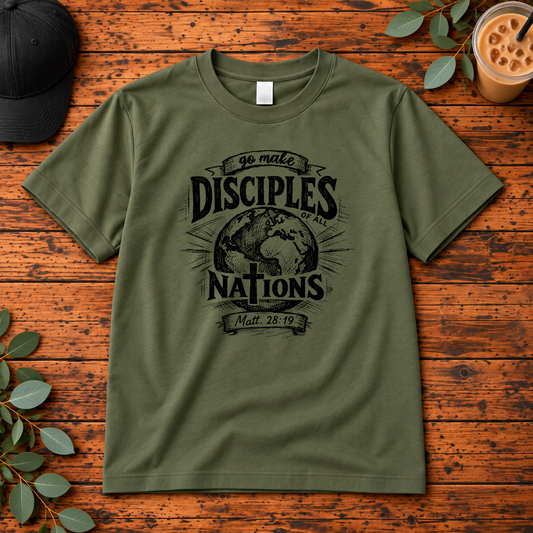 Go Make Disciples of All Nations | Matthew 28:19 Christian Shirt, Long Sleeve, Crewneck & Hoodie