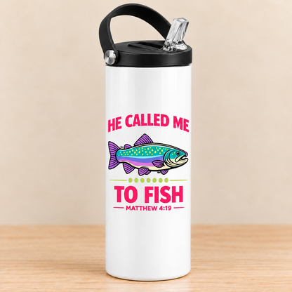 He Called Me to Fish — 20 oz Sports Bottle