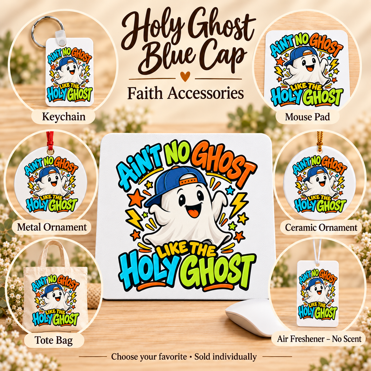 Ain’t No Ghost Like the Holy Ghost – Blue Cap — All available styles