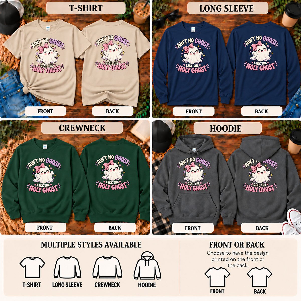 Ain't No Ghost Like the Holy Ghost Shirt | Cute Christian Halloween Apparel