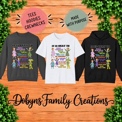 It Is Okay to Make Mistakes | Positive Teacher Shirt, Crewneck & Hoodie