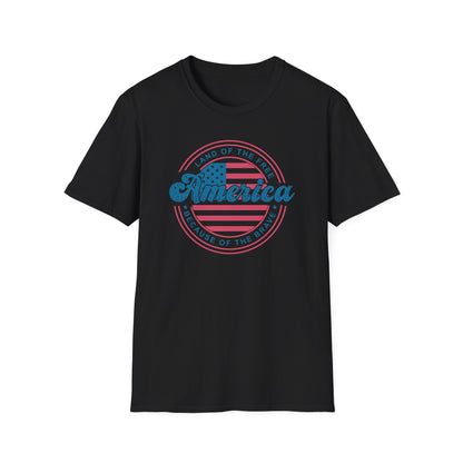 Land of The Free America Cotton Tee Shirt