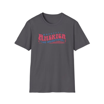 America The Beautiful Retro Cotton Tee Shirt