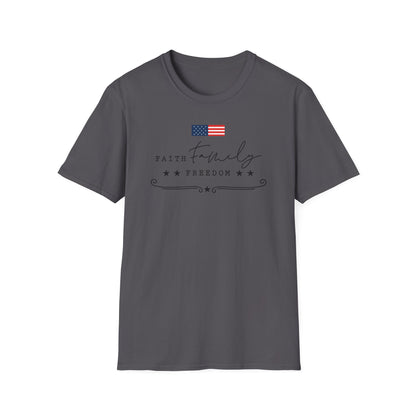 Faith Family Freedom Cotton Tee Shirt