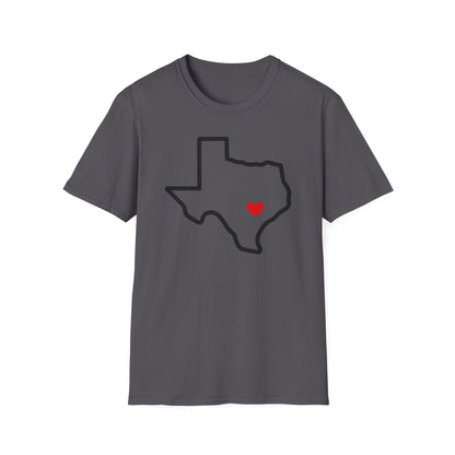 Austin Heart Cotton Tee Shirt