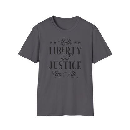 Liberty And Justice For All Cotton Tee Shirt