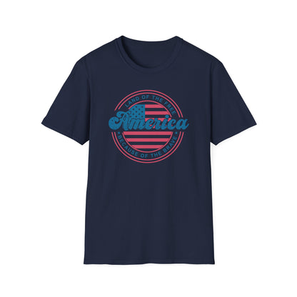 Land of The Free America Cotton Tee Shirt