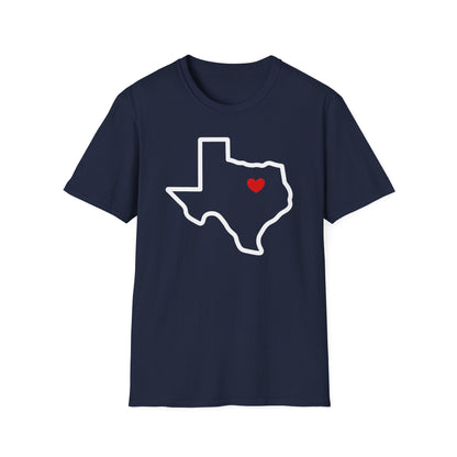 Dallas Heart Cotton Tee Shirt