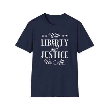 Liberty And Justice For All Cotton Tee Shirt