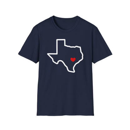 Austin Heart Cotton Tee Shirt