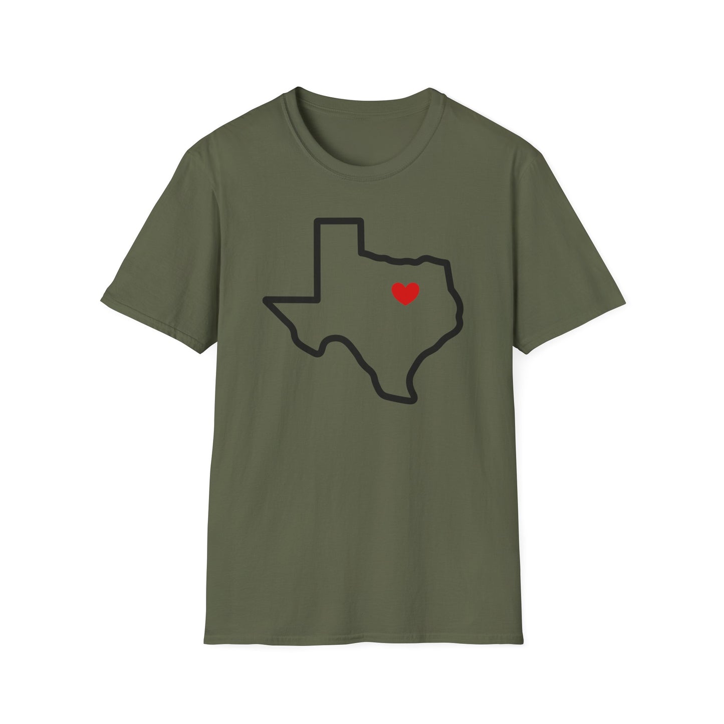 Dallas Heart Cotton Tee Shirt