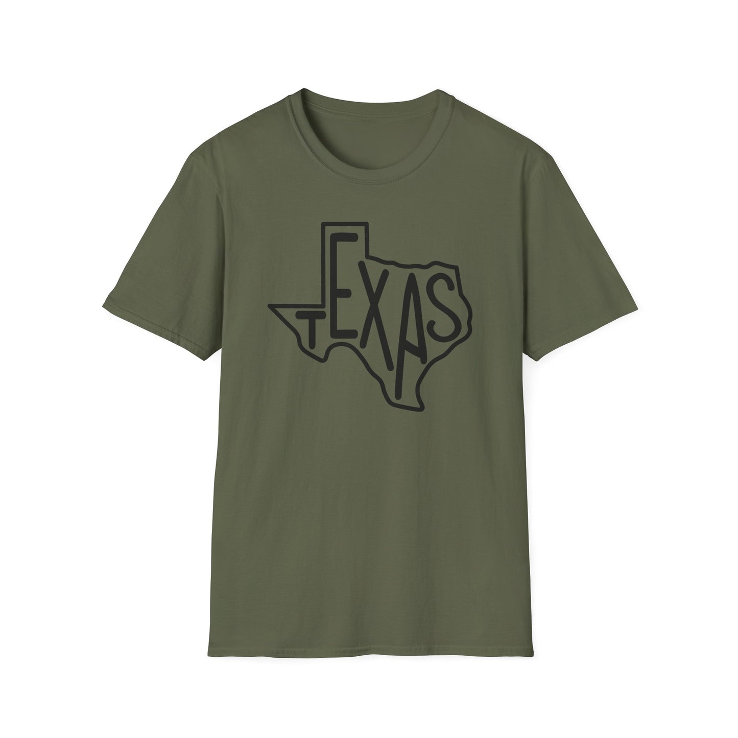 Texas in Texas Cotton Tee Shirt