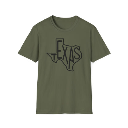 Texas in Texas Cotton Tee Shirt