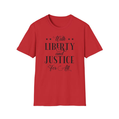 Liberty And Justice For All Cotton Tee Shirt