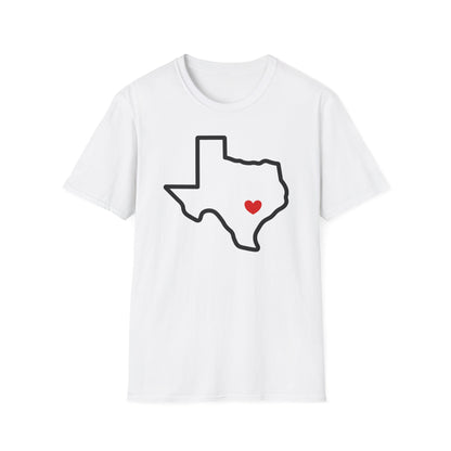Austin Heart Cotton Tee Shirt