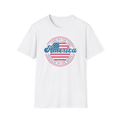 Land of The Free America Cotton Tee Shirt