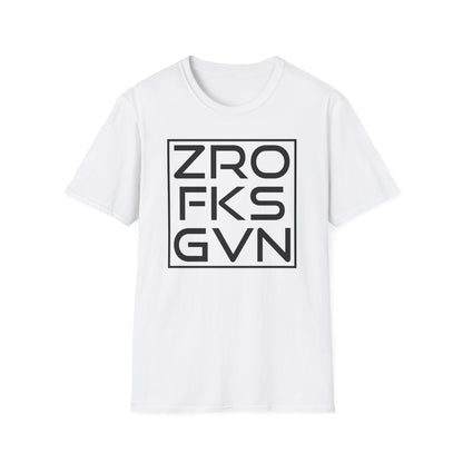 Zero Fucks Given Cotton Tee Shirt