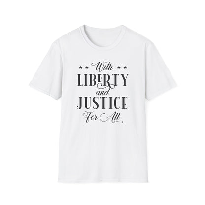 Liberty And Justice For All Cotton Tee Shirt