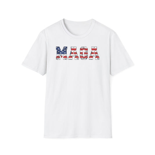MAGA USA Flag Cotton Tee Shirt