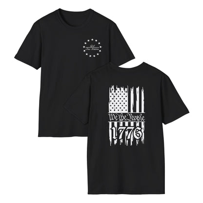 One Nation Under God - We the People Cotton Tee Shirt
