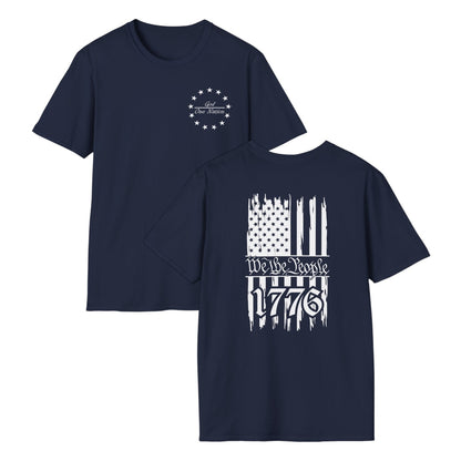 One Nation Under God - We the People Cotton Tee Shirt