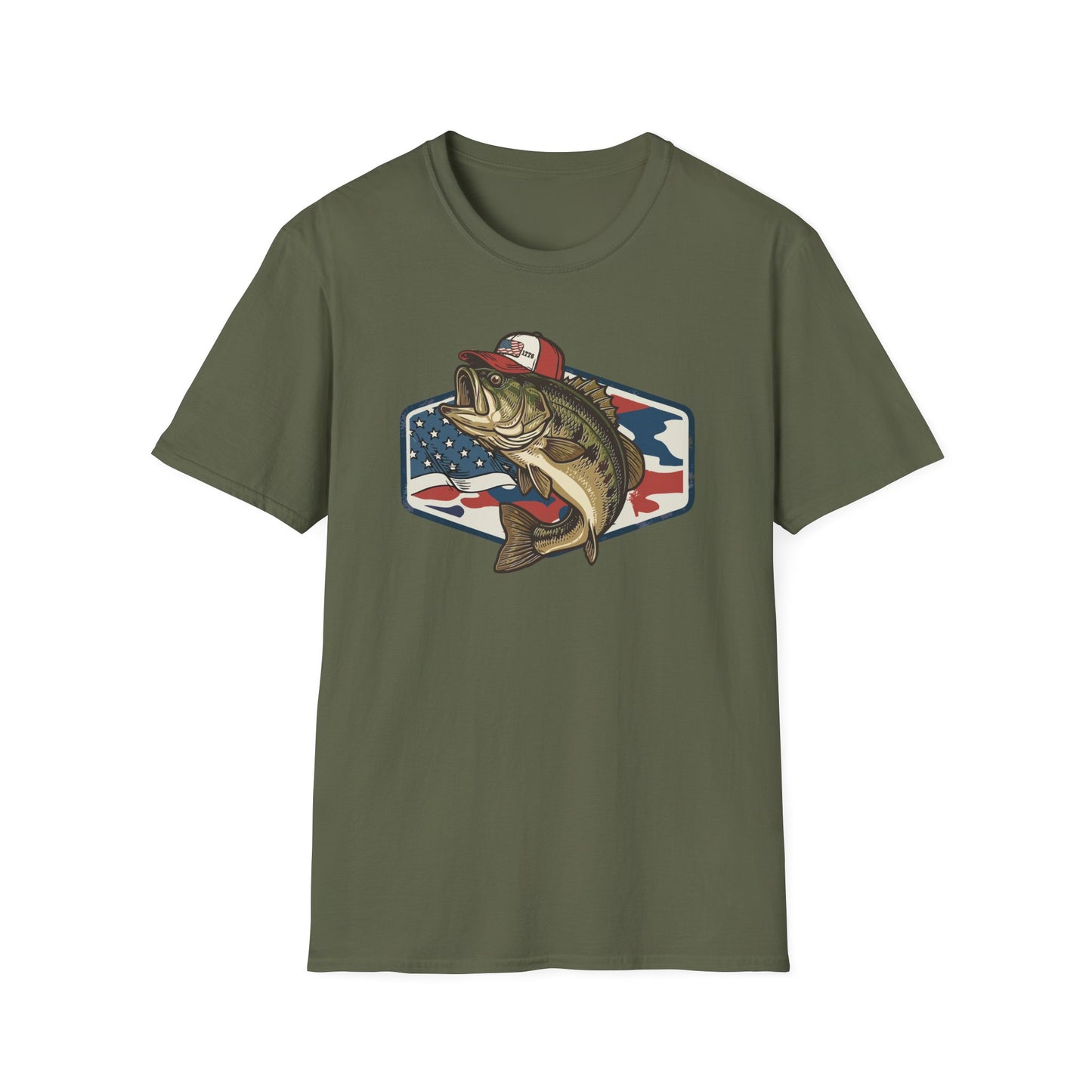 1776 Fish Cotton Tee Shirt