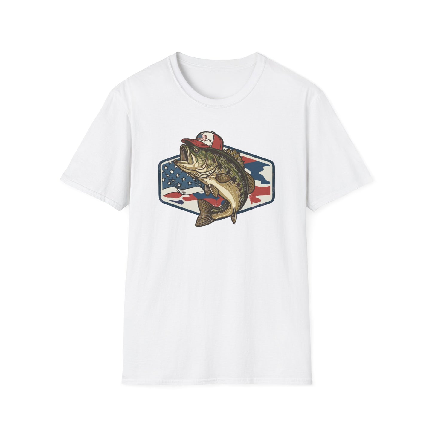 1776 Fish Cotton Tee Shirt