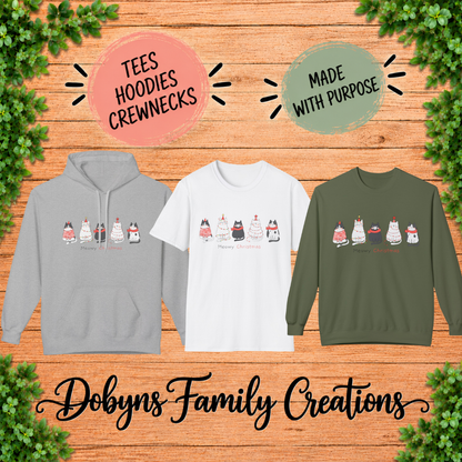 Meowy Christmas | Cute Cat Christmas Shirt, Crewneck & Hoodie