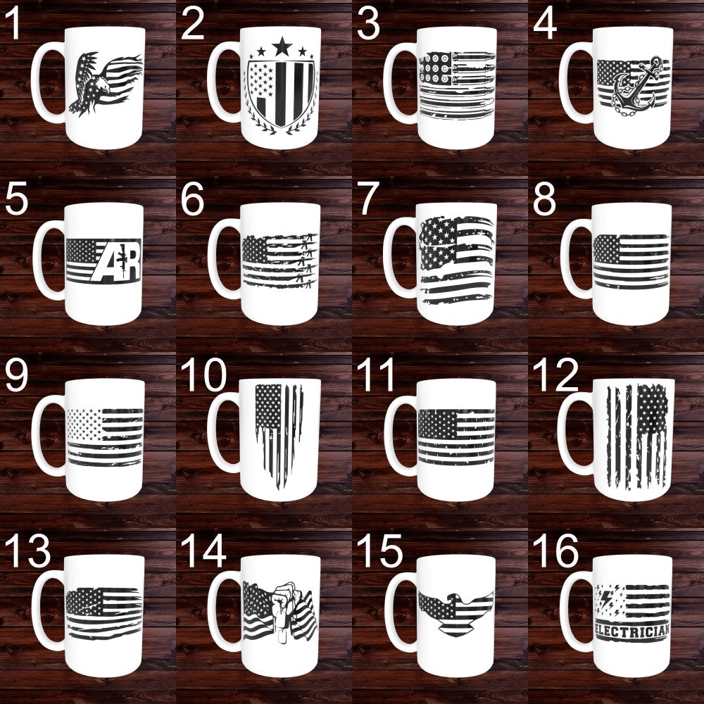 USA Flag Mugs