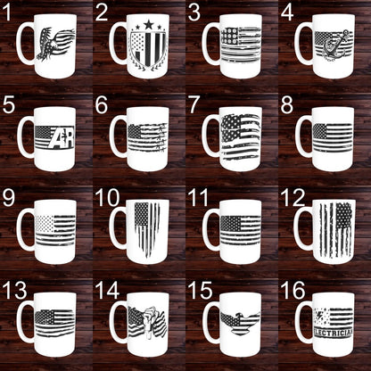 USA Flag Mugs