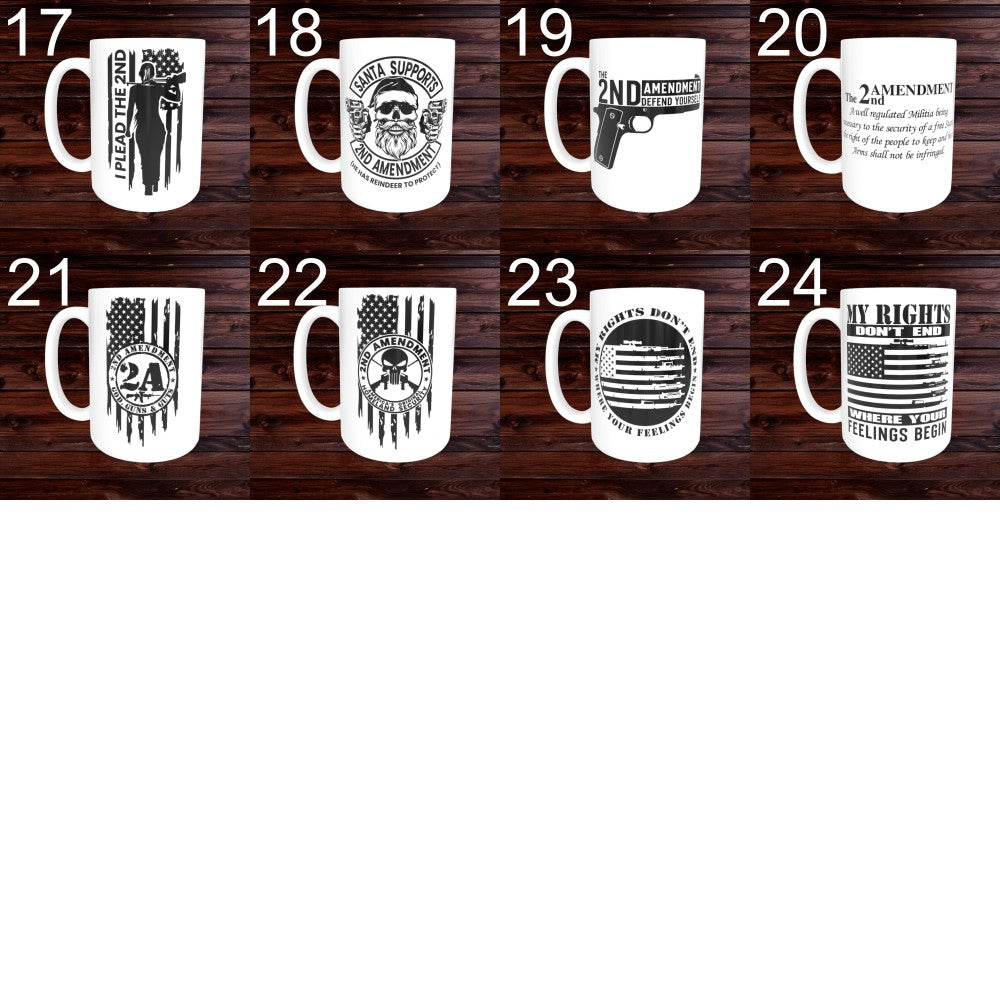 2nd Amendment Mug - Gun Coffee Cups