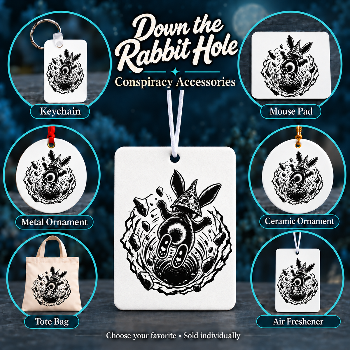 Down the Rabbit Hole | Accessories — All available styles