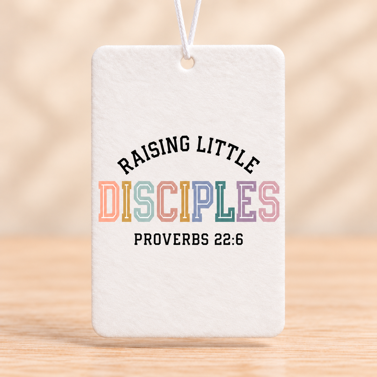 Raising Little Disciples — Rectangle Air Freshener — No Scent