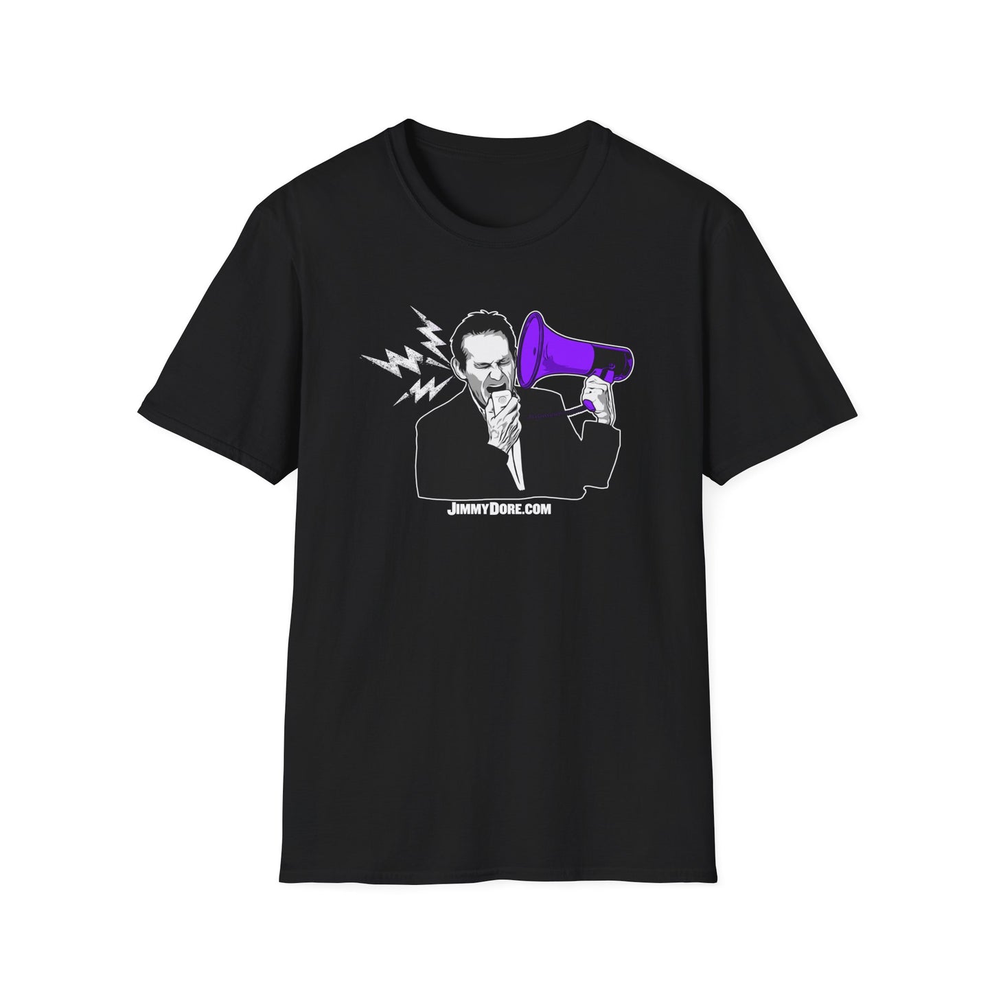 Jimmy Dore Bullhorn Logo Cotton Tee Shirt