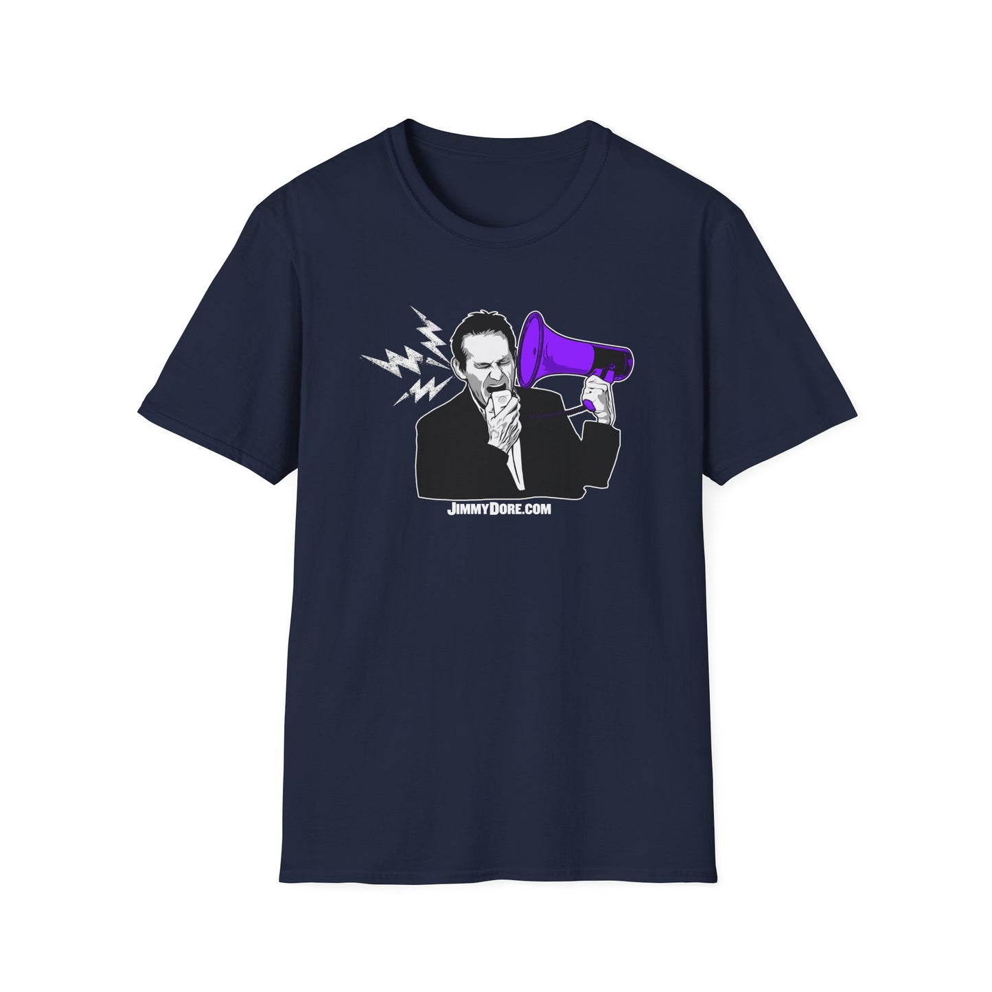 Jimmy Dore Bullhorn Logo Cotton Tee Shirt