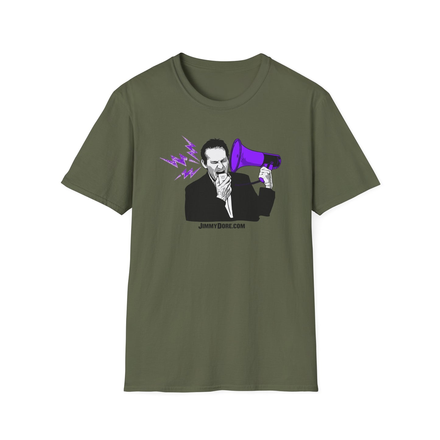 Jimmy Dore Bullhorn Logo Cotton Tee Shirt