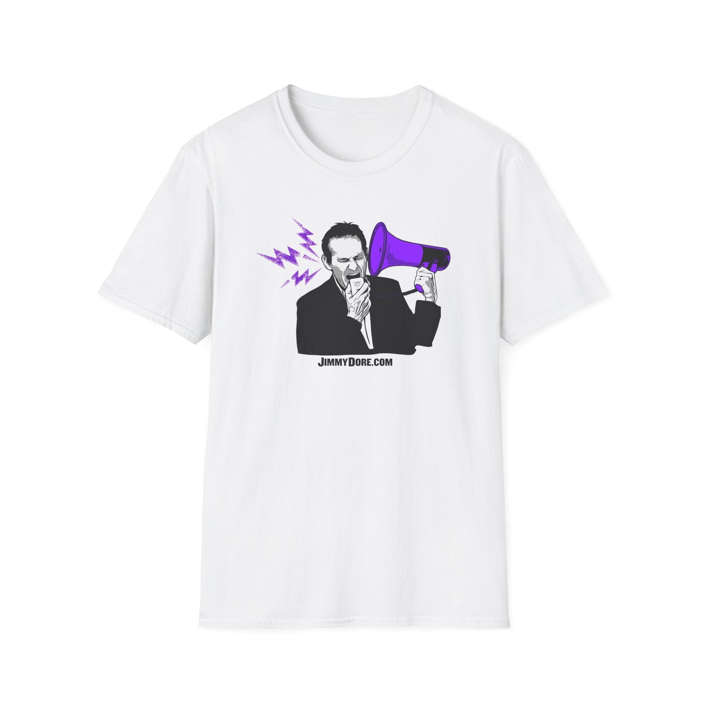 Jimmy Dore Bullhorn Logo Cotton Tee Shirt