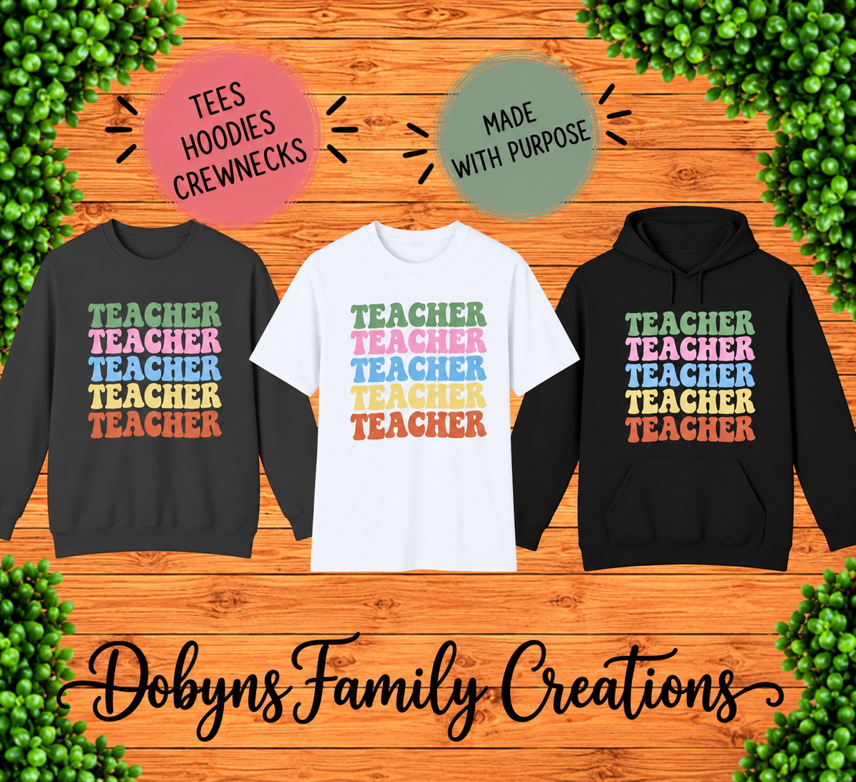 Colorful Teacher | Retro Teacher Shirt, Crewneck & Hoodie