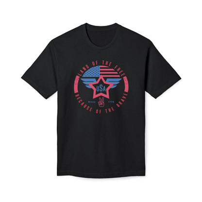 Land of The Free USA Cotton Tee Shirt
