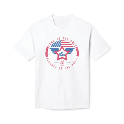 Land of The Free USA Cotton Tee Shirt