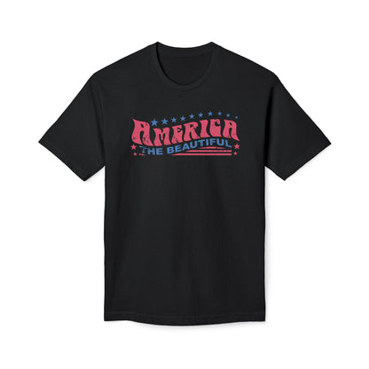 America The Beautiful Retro Cotton Tee Shirt